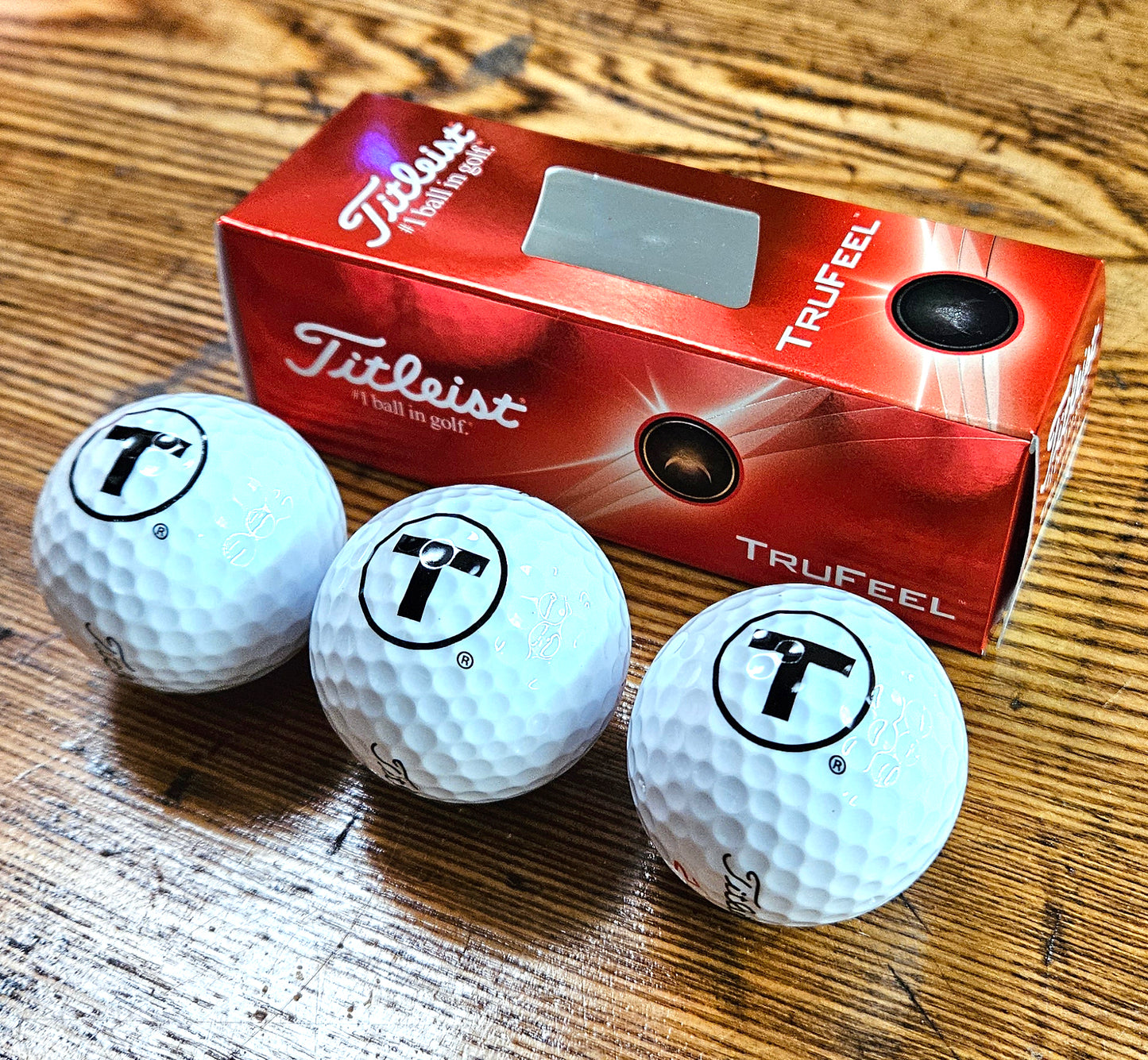 Boston MBTA "T" Logo Golf Ball 3-Pack (Titleist Trufeel)