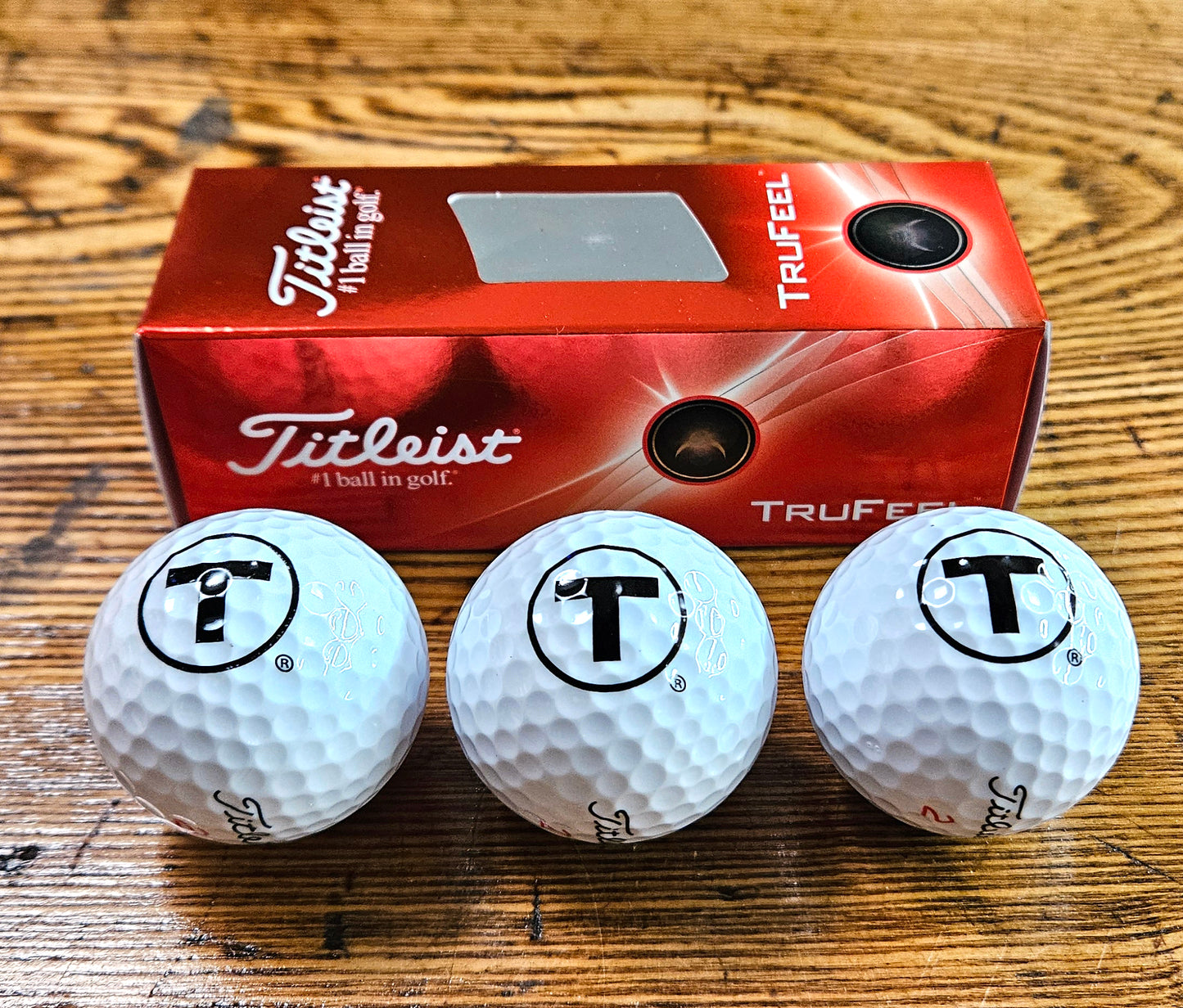 Boston MBTA "T" Logo Golf Ball 3-Pack (Titleist Trufeel)