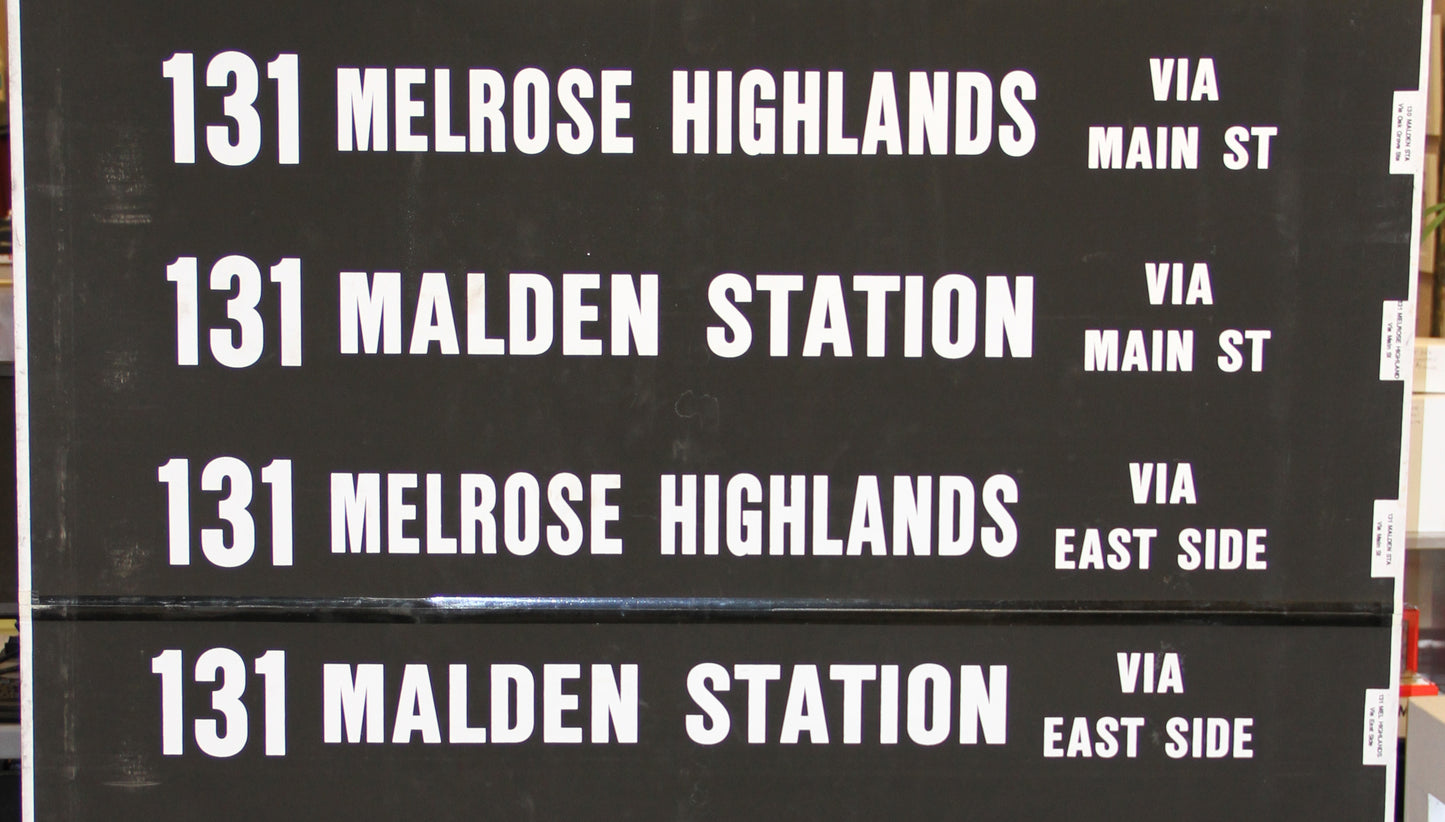 Boston MBTA Rollsign: Route 131