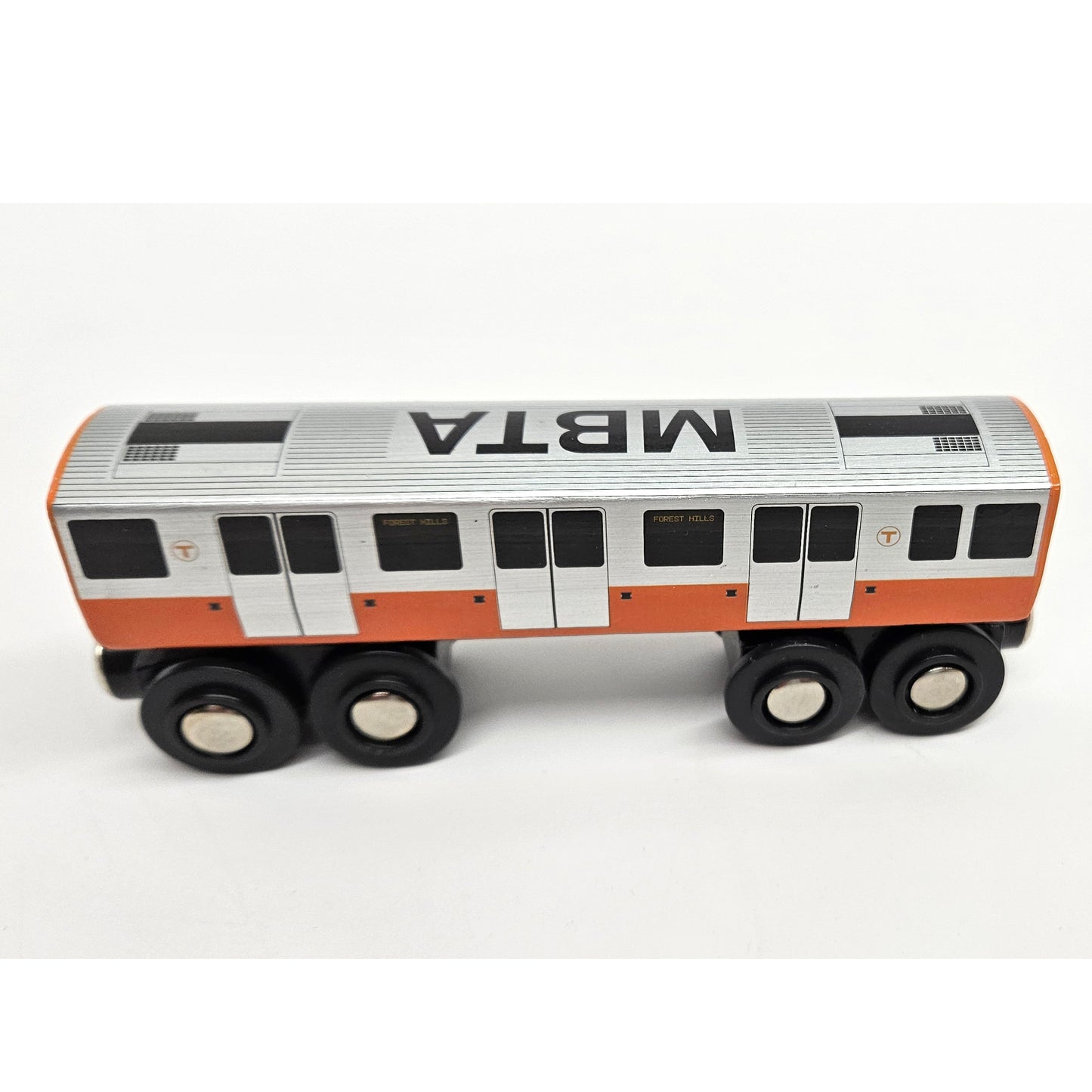 Boston MBTA Orange Line Wooden Toy Train (1400 1500-Series)