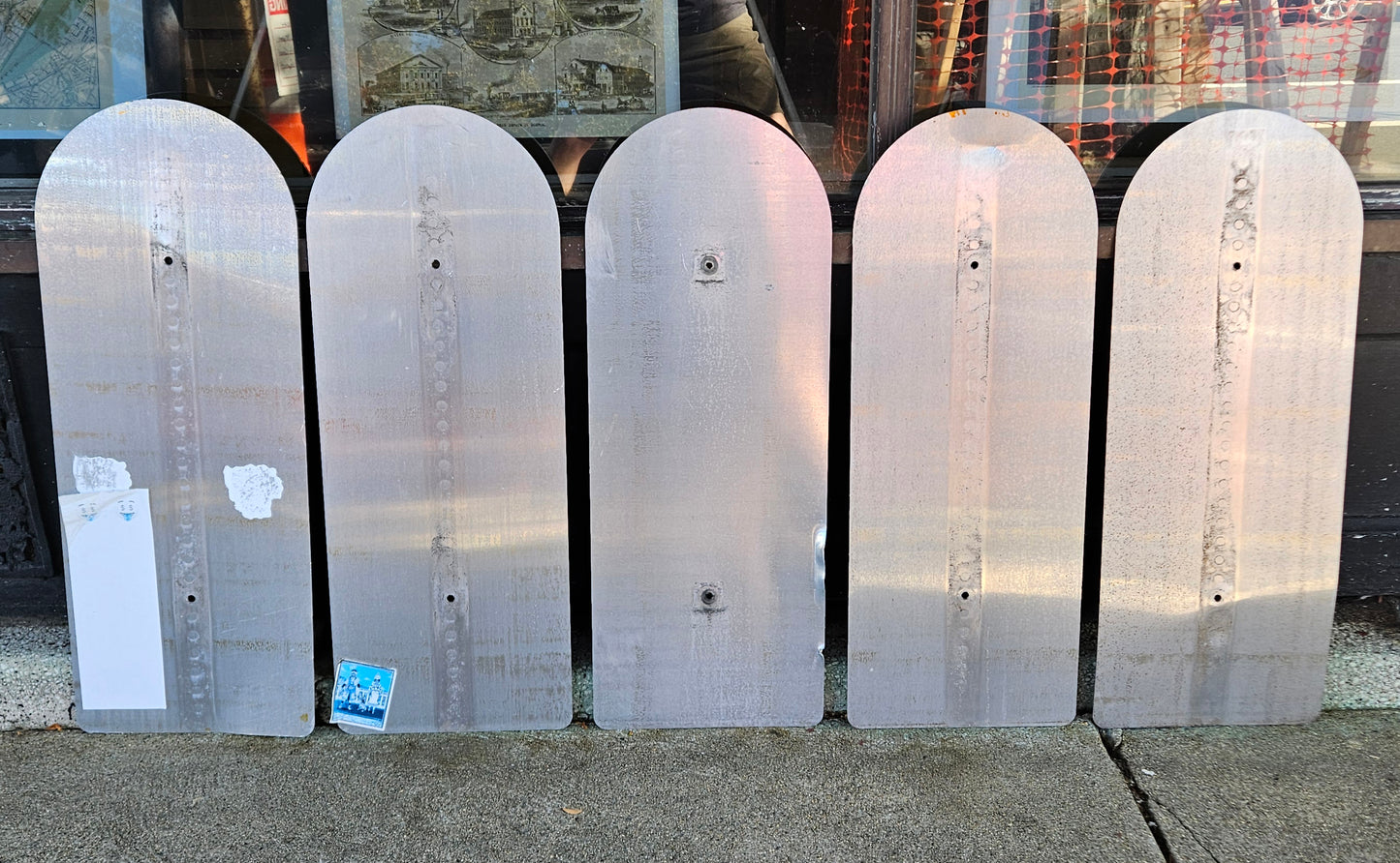 Decommissioned MBTA Bus Stop Signs: 28 Ruggles; 29 Jackson Sq or Ruggles