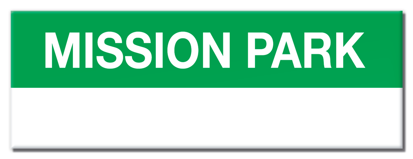 MBTA Green Line Mission Park Station Magnet