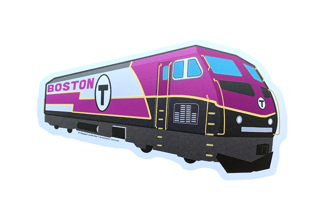 MBTA Commuter Rail Locomotive Sticker