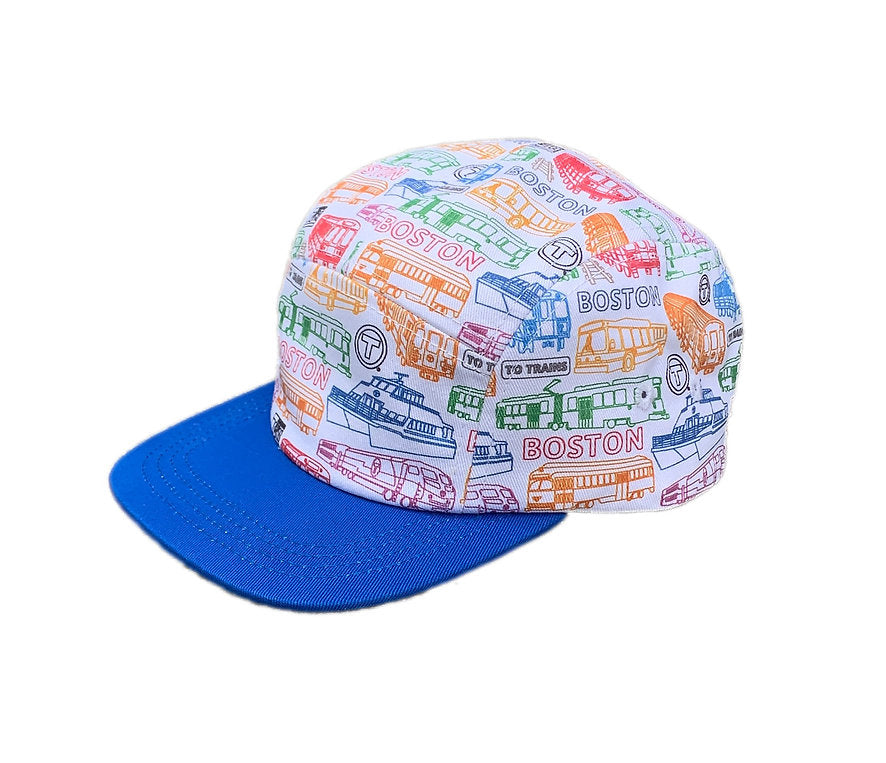 Toddler MBTA Vehicles Print Hat