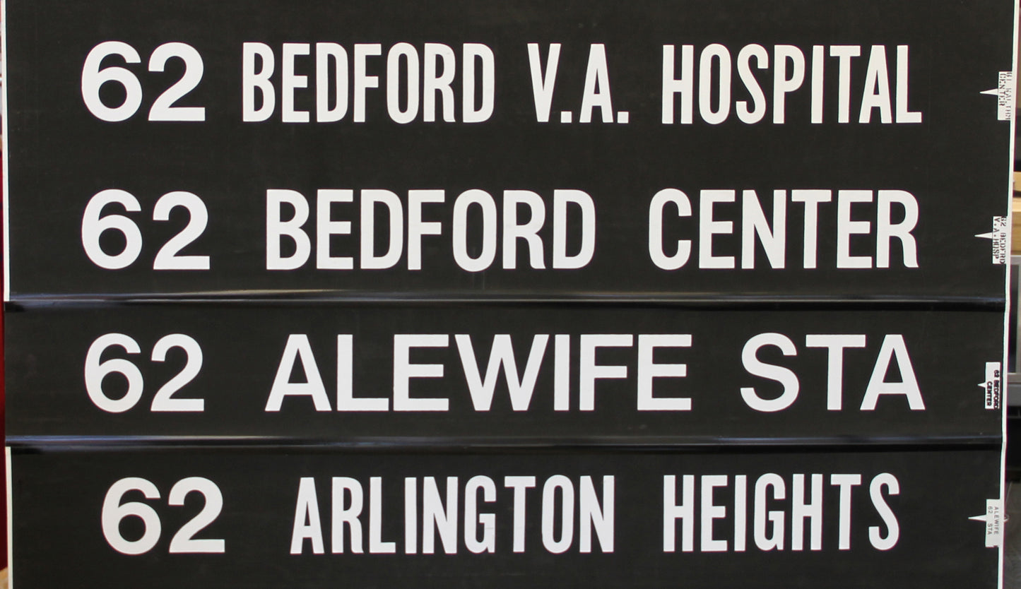 Boston MBTA Rollsign: Route 62