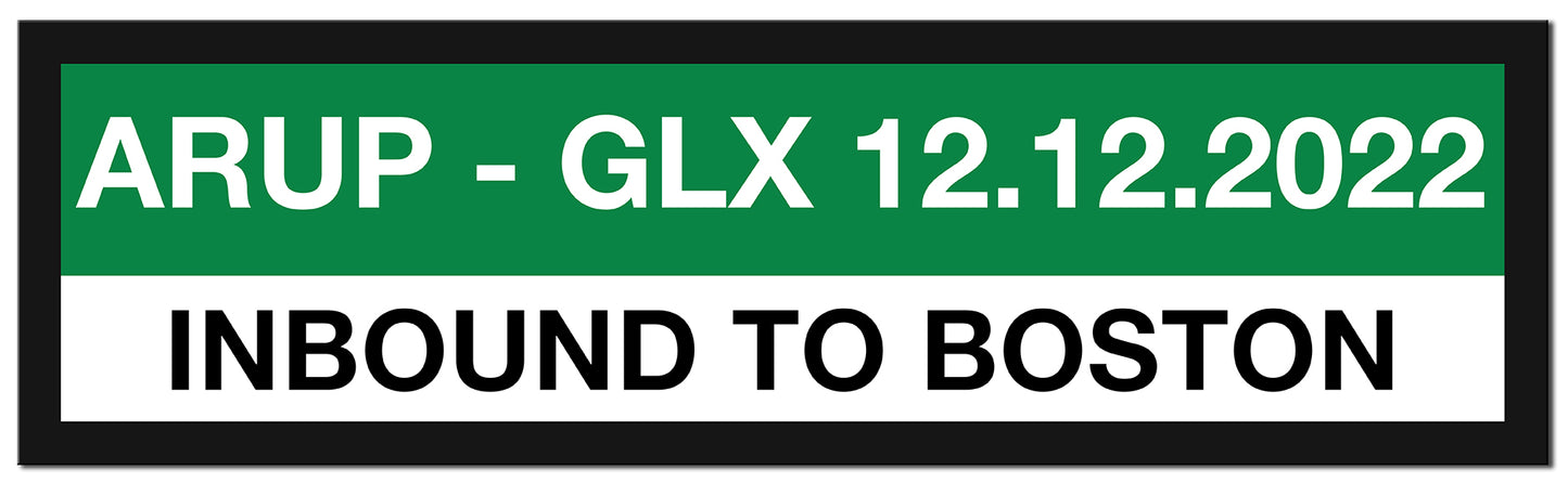 Boston MBTA GREEN LINE Framed Replica Station Signs