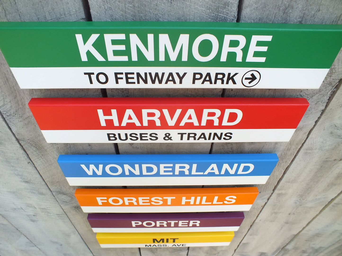 MBTA Ferry Replica Wood Station Signs (22")