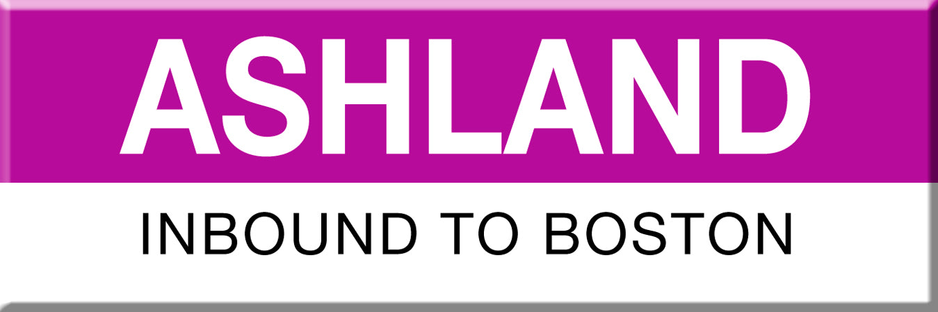MBTA Commuter Rail Ashland Station Magnet