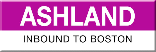 MBTA Commuter Rail Ashland Station Magnet