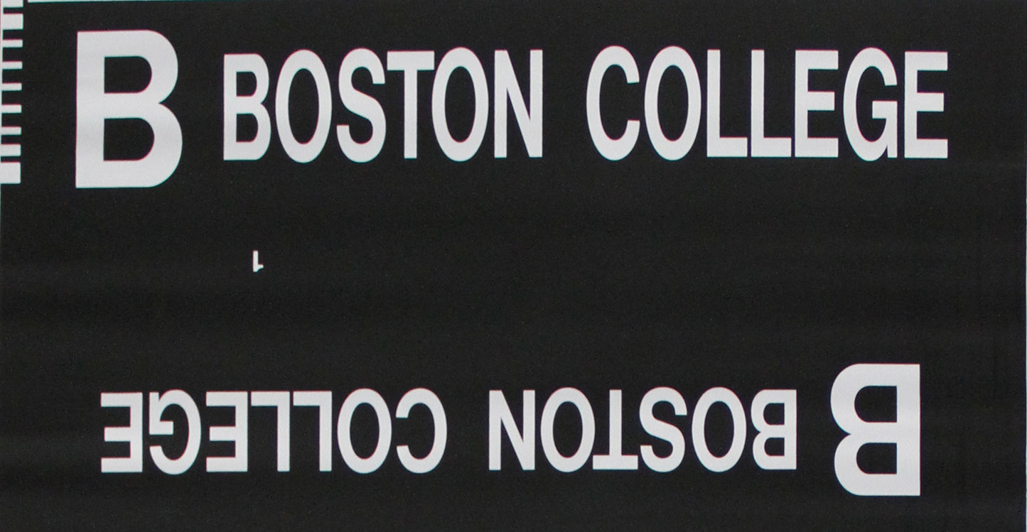 B Boston College Rollsign Curtain (Type 7 Side Destination)