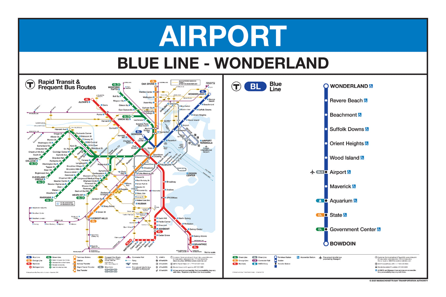 MBTA Blue Line Station Panel Prints (18"x24")