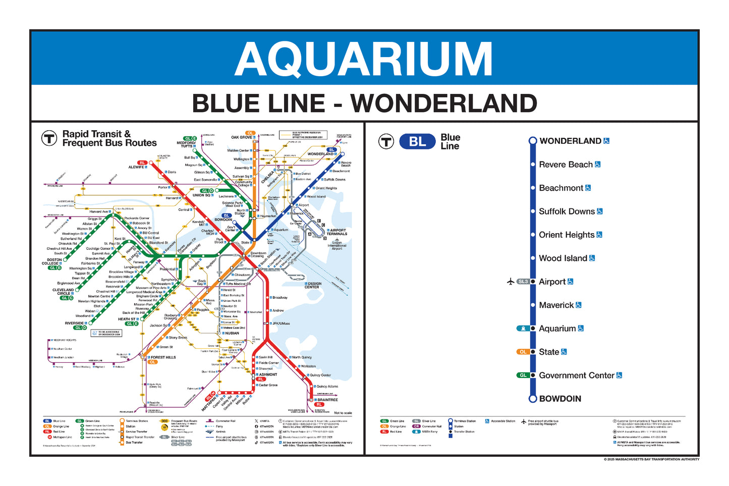 MBTA Blue Line Station Panel Prints (18"x24")