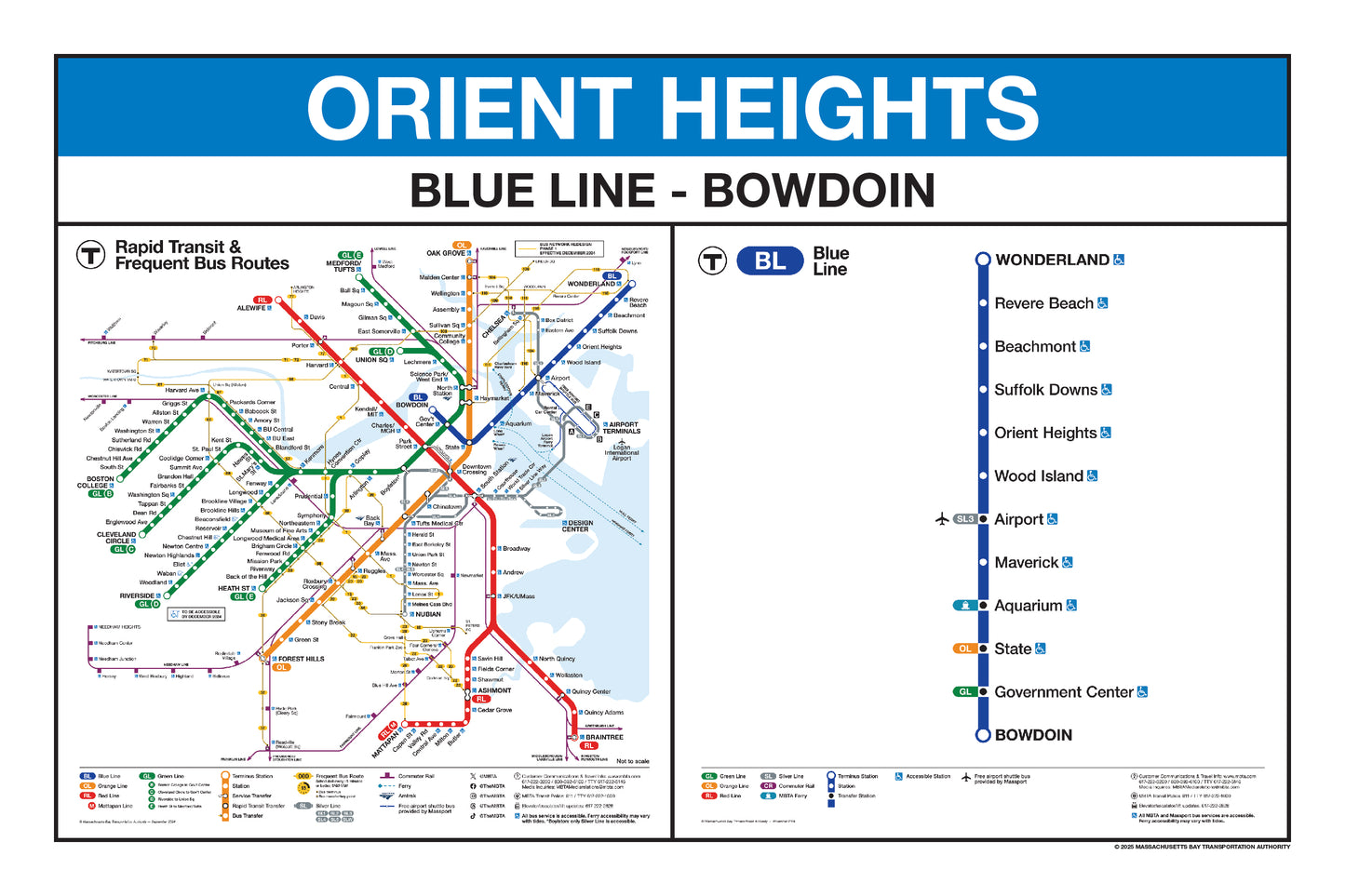 MBTA Blue Line Station Panel Prints (18"x24")