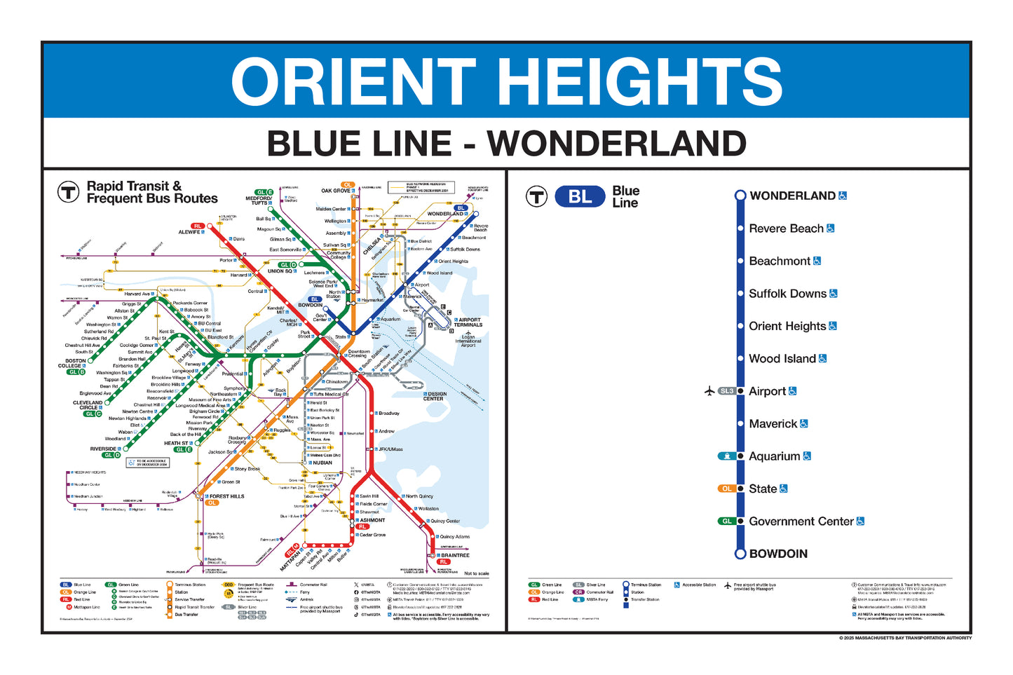 MBTA Blue Line Station Panel Prints (18"x24")