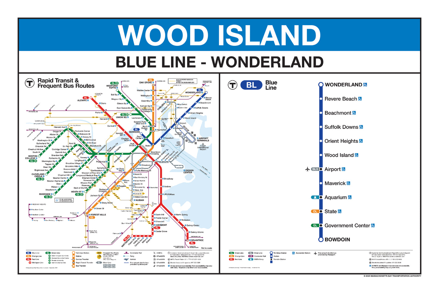 MBTA Blue Line Station Panel Prints (18"x24")