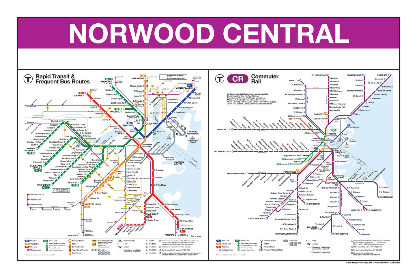 Boston MBTA Commuter Rail Station Panel Prints (N-R)