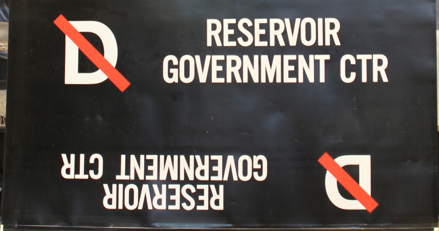D (slash) Reservoir Government Center Rollsign Curtain (Boeing LRV)