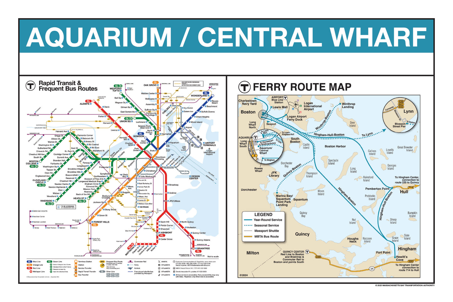 Boston MBTA Ferry Station Panel Prints