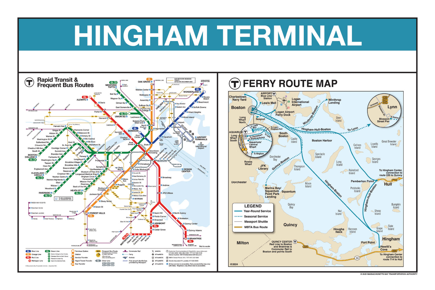 Boston MBTA Ferry Station Panel Prints