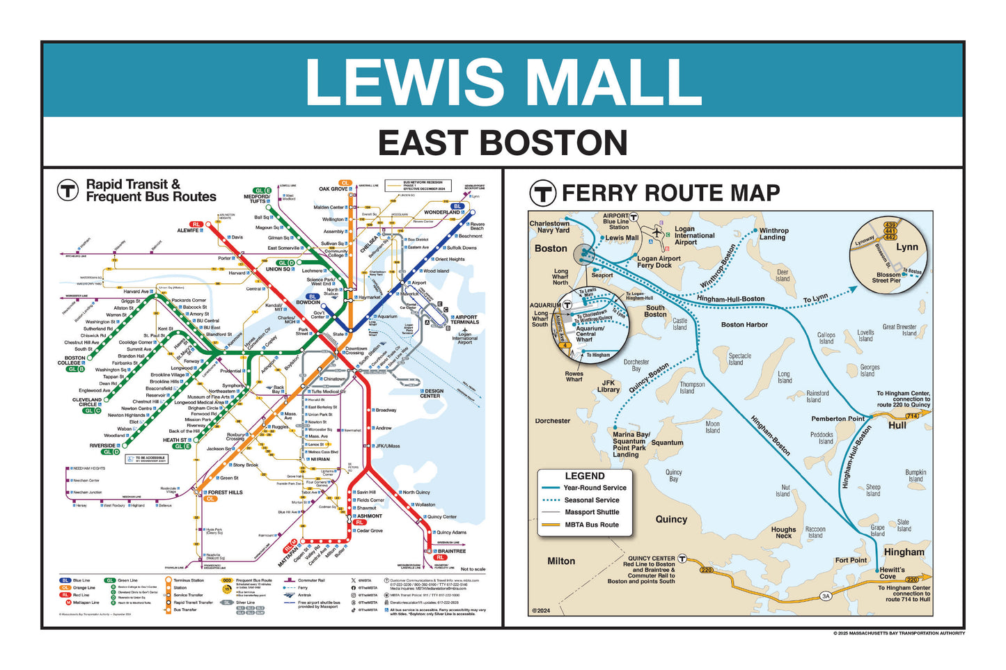 Boston MBTA Ferry Station Panel Prints