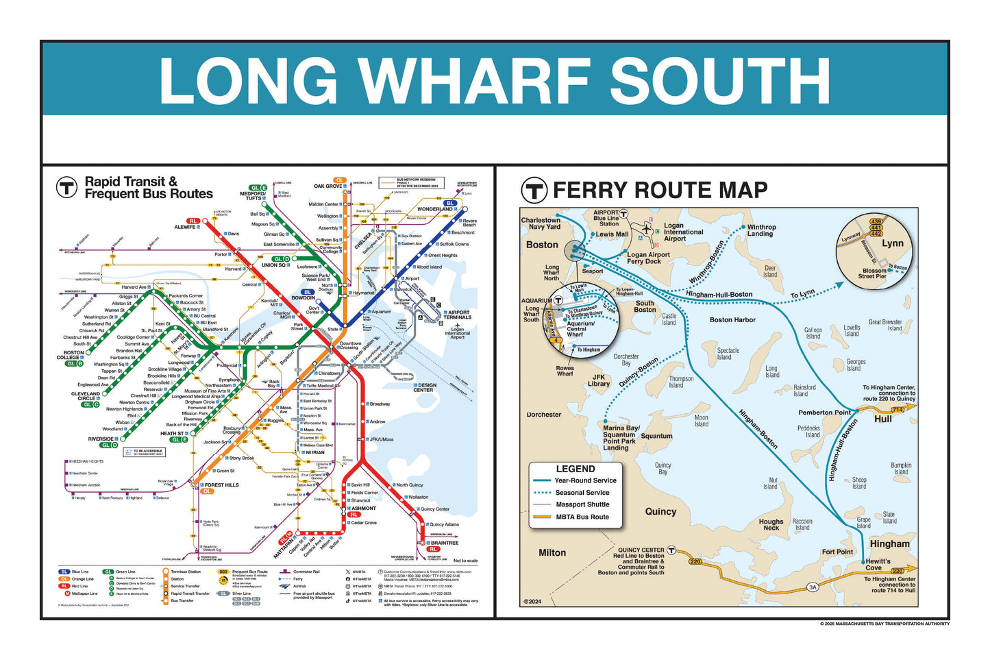 Boston MBTA Ferry Station Panel Prints
