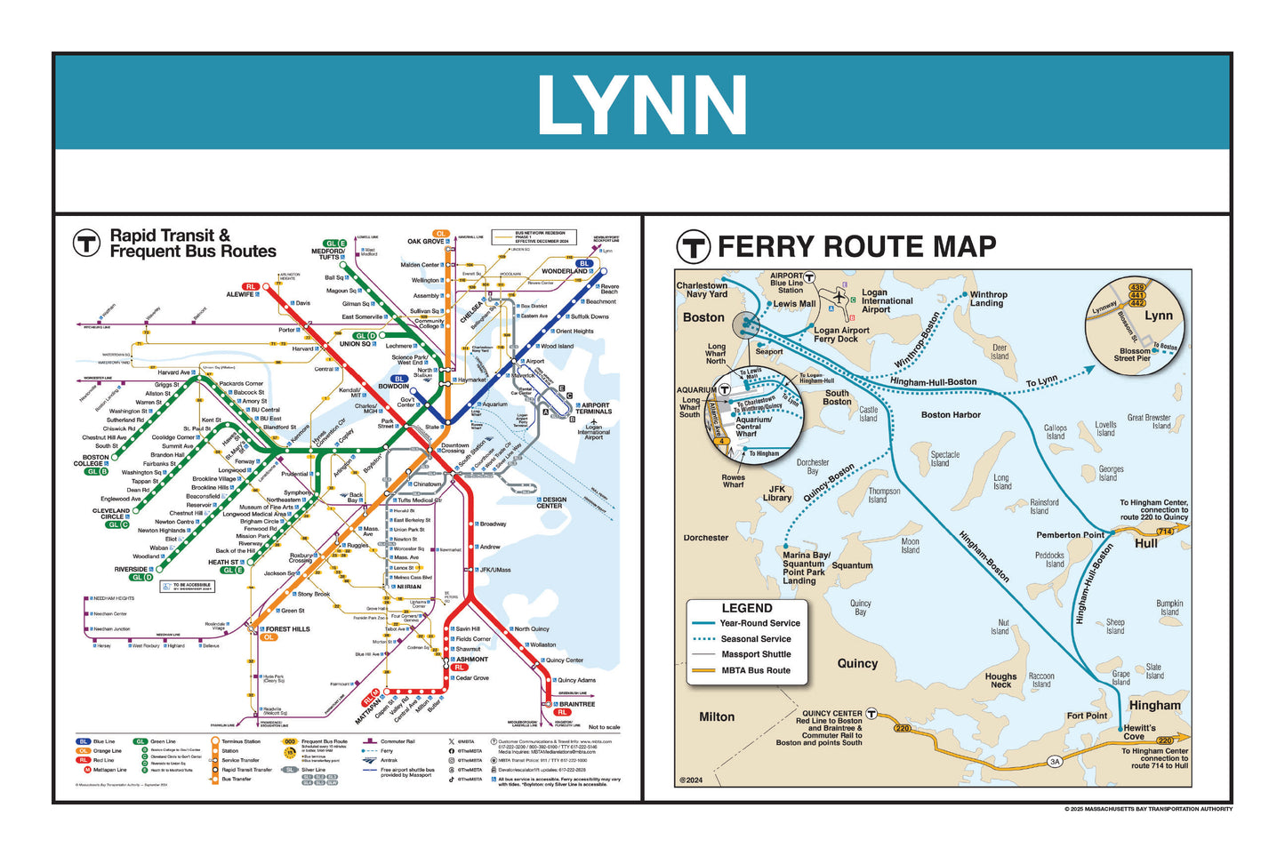 Boston MBTA Ferry Station Panel Prints