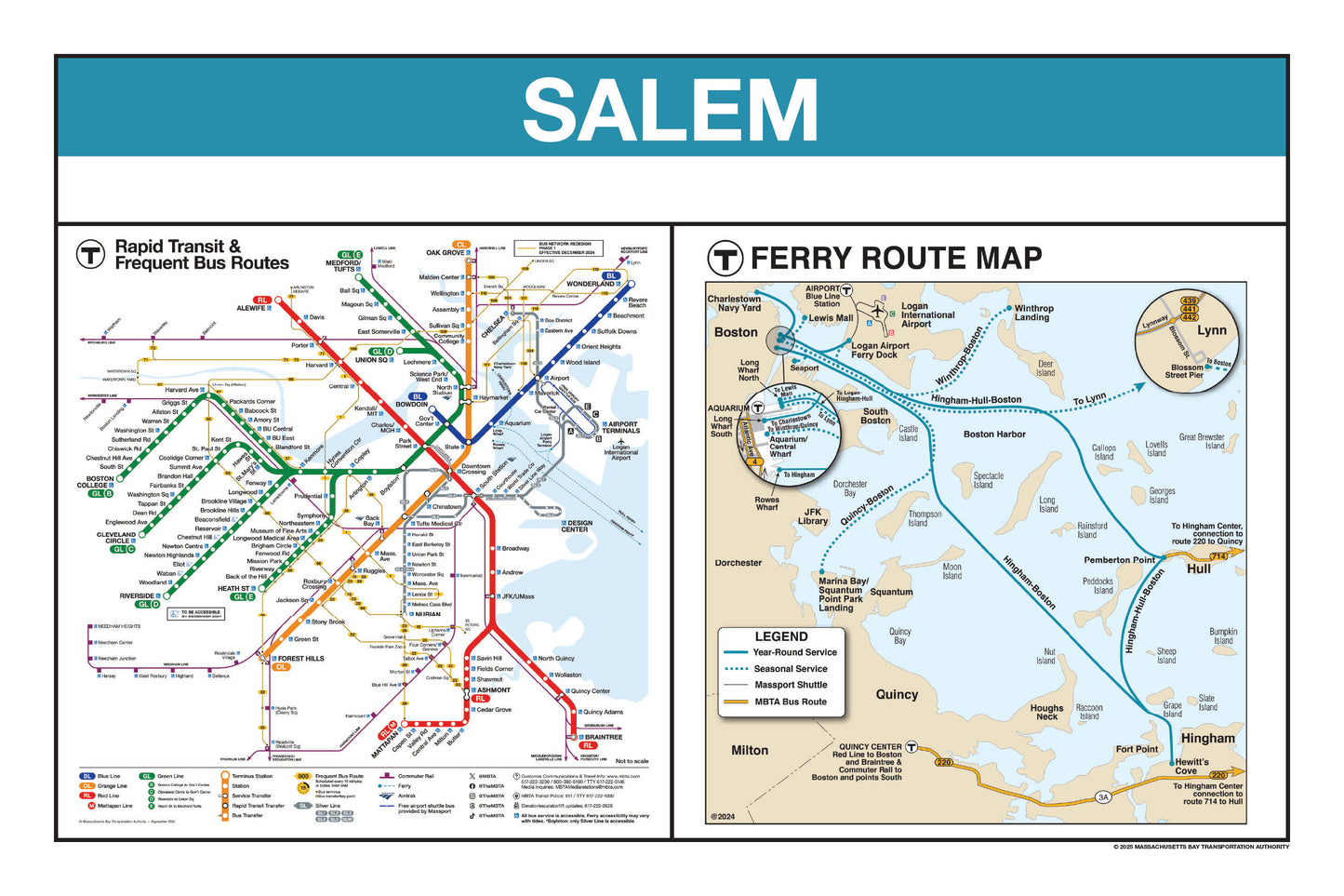 Boston MBTA Ferry Station Panel Prints