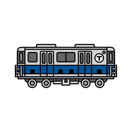 Boston MBTA "T" Blue Line Subway Car Sticker