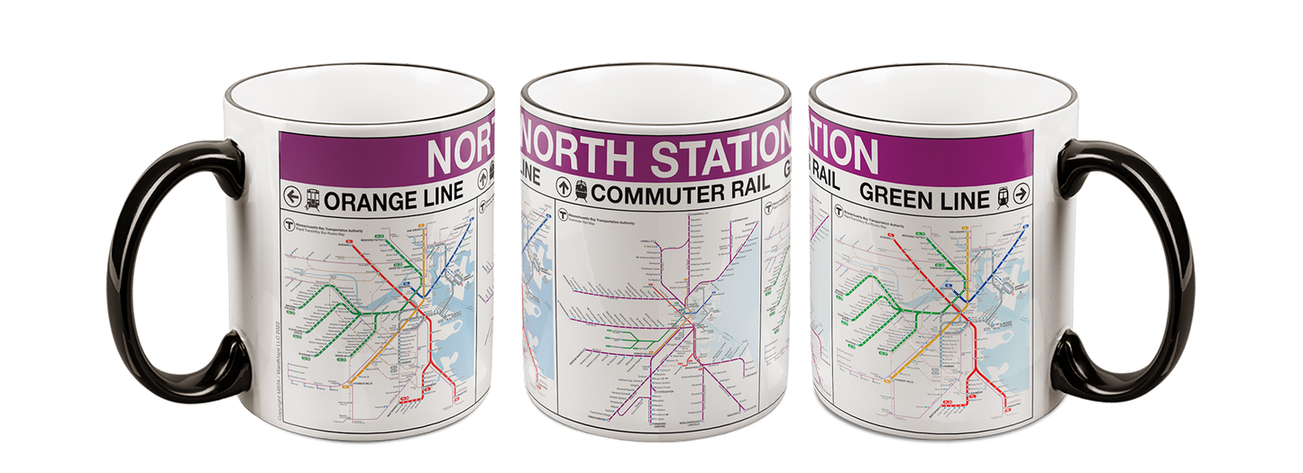 MBTA NORTH STATION Commuter Rail Mug