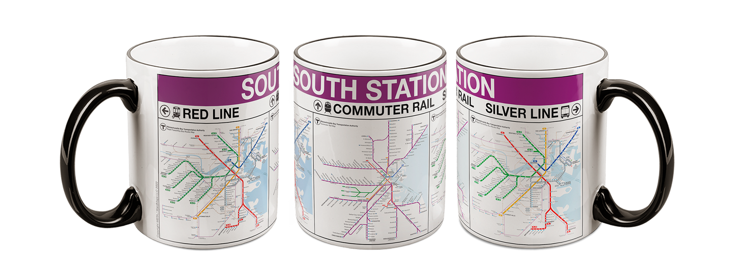 MBTA SOUTH STATION Commuter Rail Mug