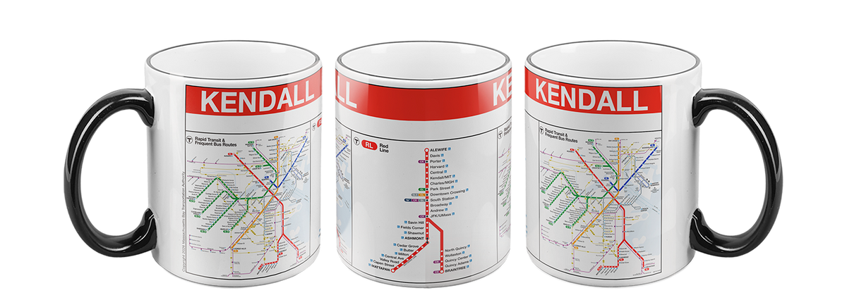 Boston MBTA KENDALL MIT Red Line Station Mug