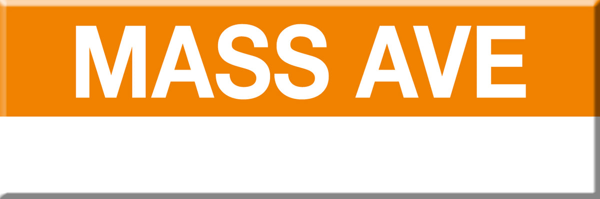 MBTA Orange Line Massachusetts Avenue Station Magnet