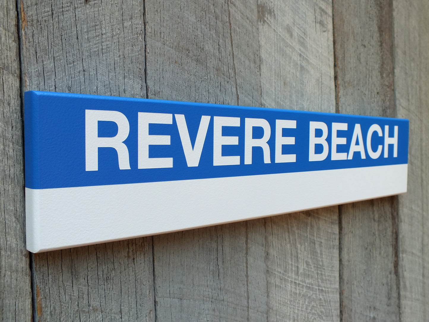 MBTA Blue Line Replica Wood Station Signs (22")