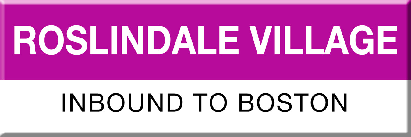 MBTA Commuter Rail Roslindale Village Station Magnet