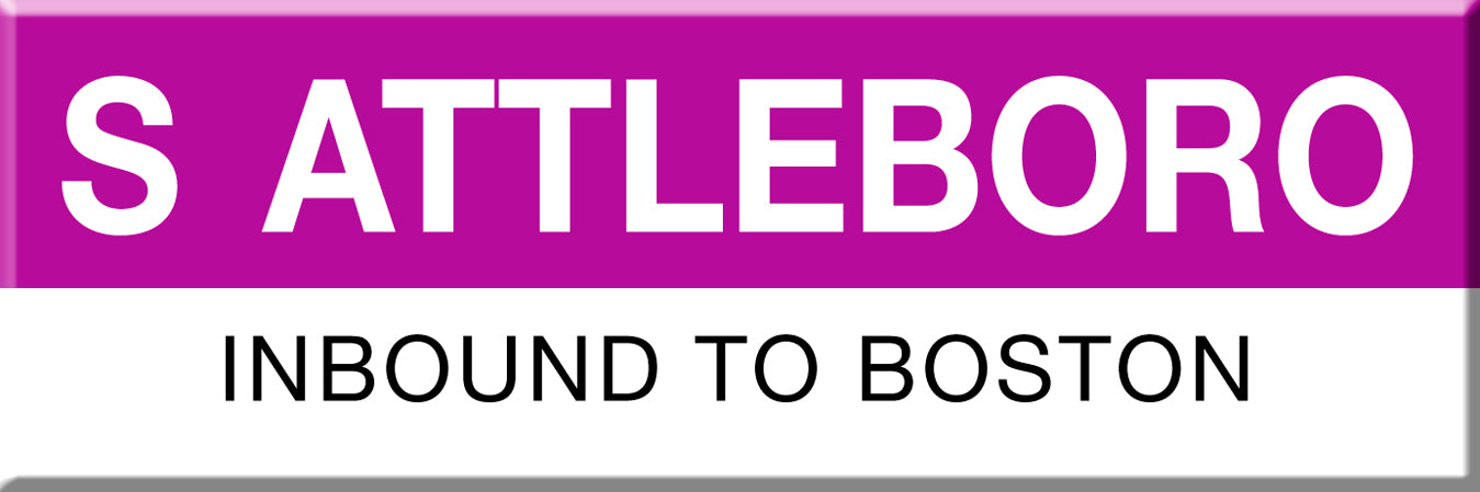 MBTA Commuter Rail South Attleboro Station Magnet