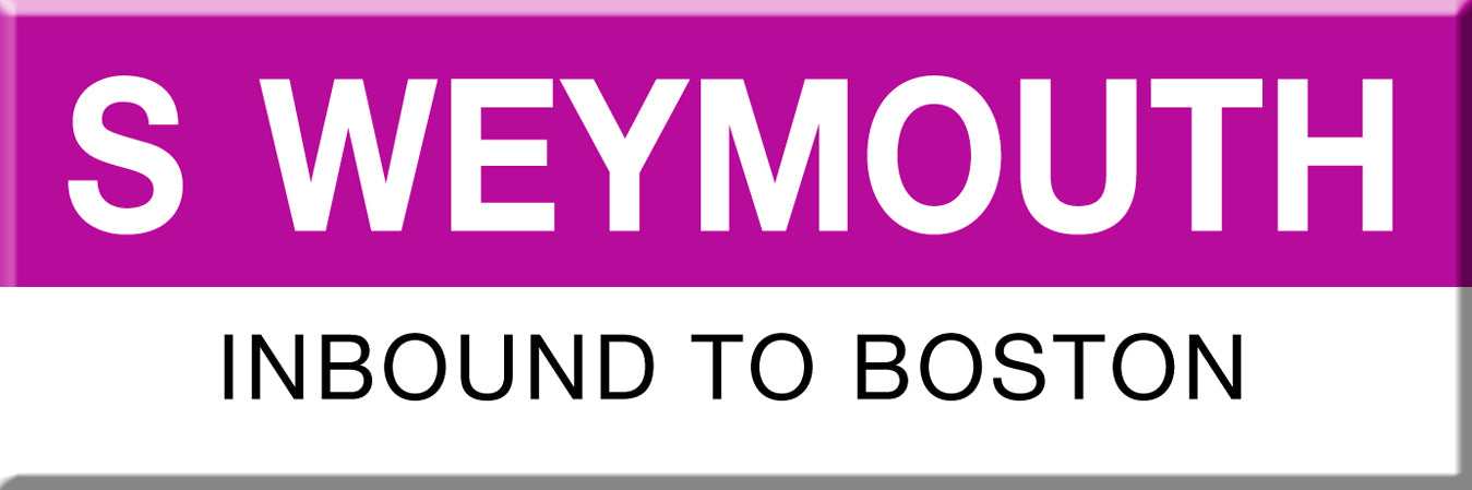 MBTA Commuter Rail South Weymouth Station Magnet