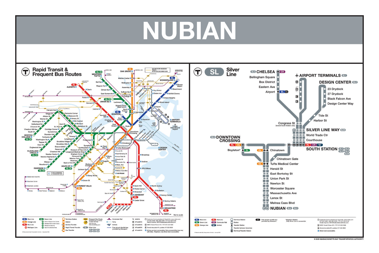 Boston MBTA Silver Line Station Panel Prints