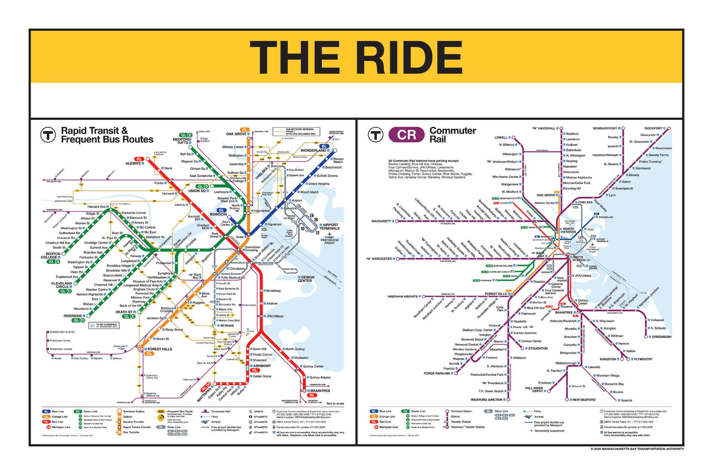 Boston MBTA "The Ride" Panel Print