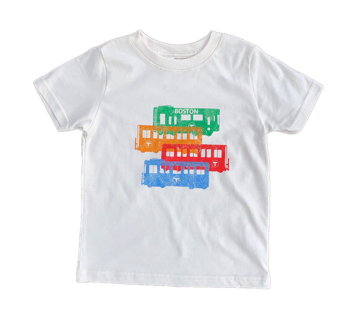 Boston MBTA Subway Cars Silhouette T-Shirt (TODDLER)
