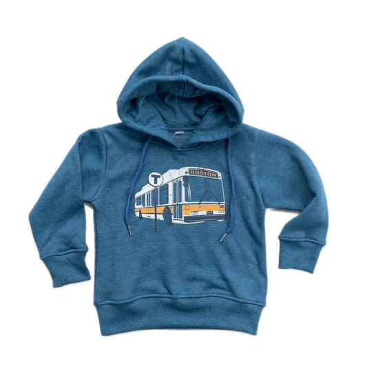 Boston MBTA Bus Hoodie - Heather Blue (TODDLER/YOUTH) (LTD QUANTITIES)