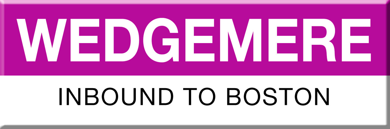 MBTA Commuter Rail Wedgemere Station Magnet