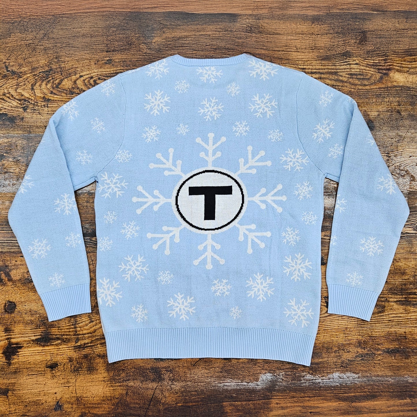 Boston MBTA "Ugly" Holiday Sweater 2025: Green Line with LED Lights! PRE ORDER!