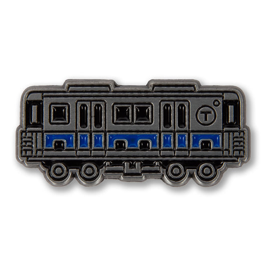 Boston MBTA Blue Line Subway Car Enamel Pin