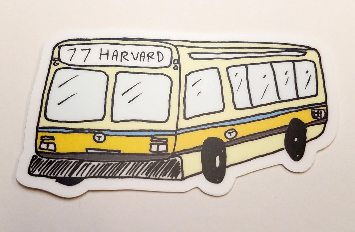 MBTA Bus Sticker: 77 Harvard