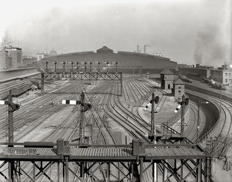 Vintage Photo: South Station Approaches Fine Art Print