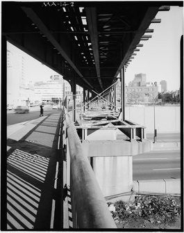 Vintage Photo: Washington Street El, Crossing the Mass. Turnpike