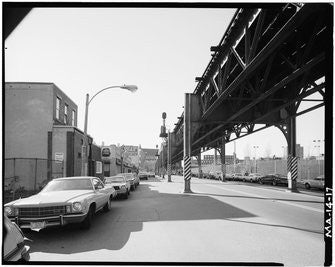 Vintage Photo: Washington Street El at Washington and Laconia Streets
