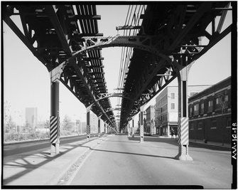 Vintage Photo: Washington Street El at Washington and Arnold Streets