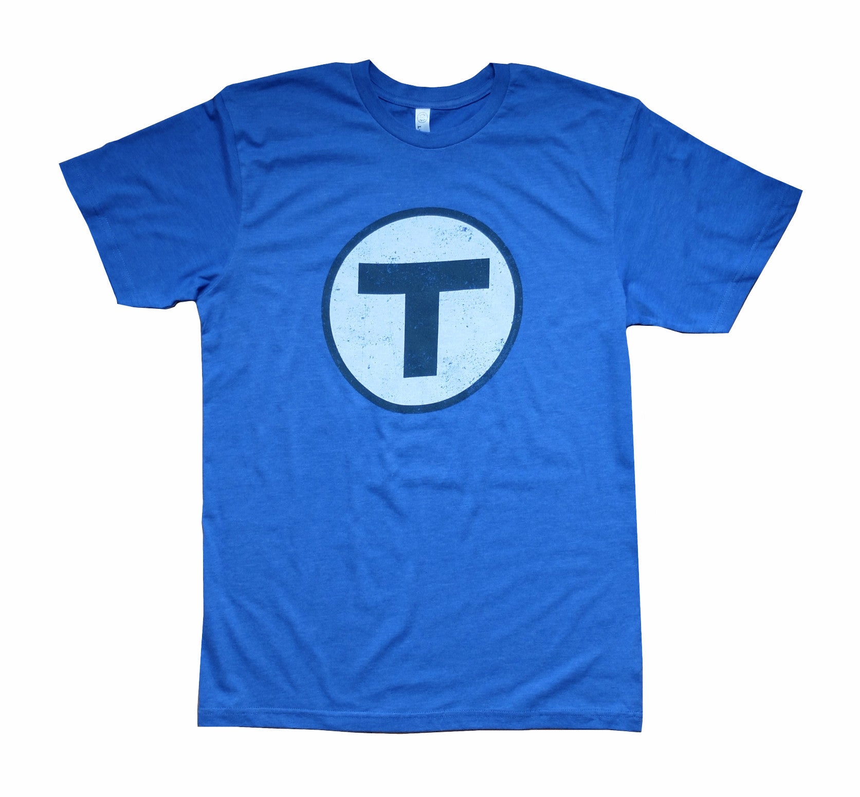 T-Shirt – (ADULT) MBTA T Blue MBTAgifts Logo