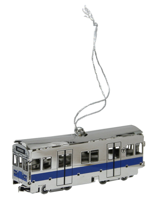 MBTA Blue Line Subway Car Ornament